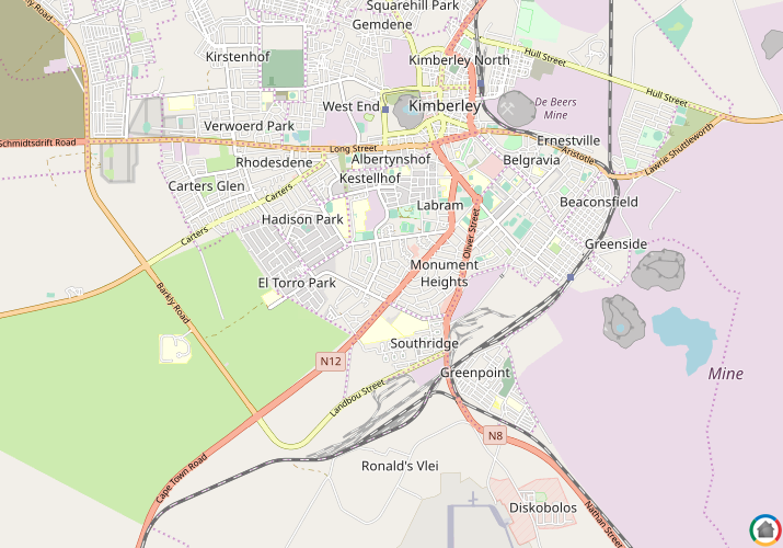 Map location of Royldene